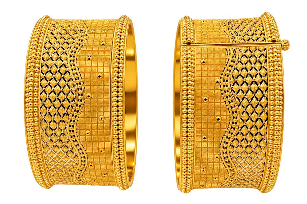 Gold Bangle Pair