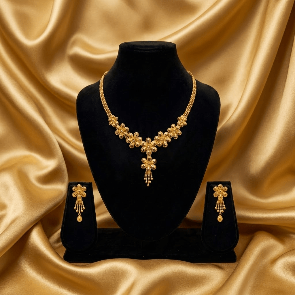 22KT gold necklaces in Sydney at Akshara Jewellers