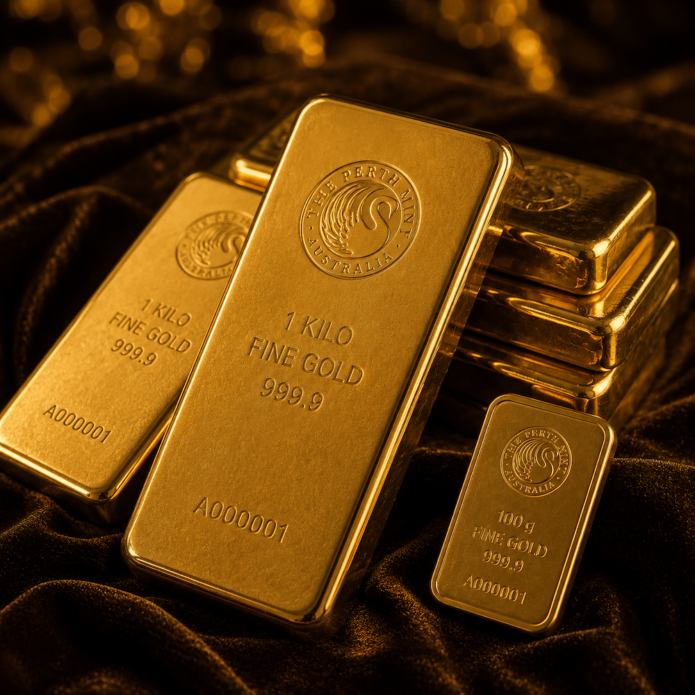 Gold bullion bars and coins available in Sydney