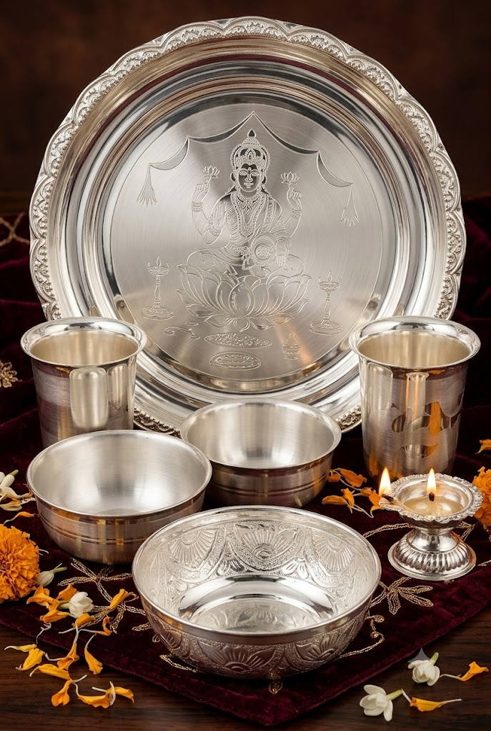 Silver pooja items and utensils in Sydney